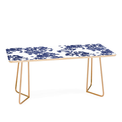 Emanuela Carratoni Blue Delicate Flowers Coffee Table