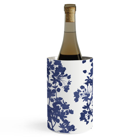 Emanuela Carratoni Blue Delicate Flowers Wine Chiller