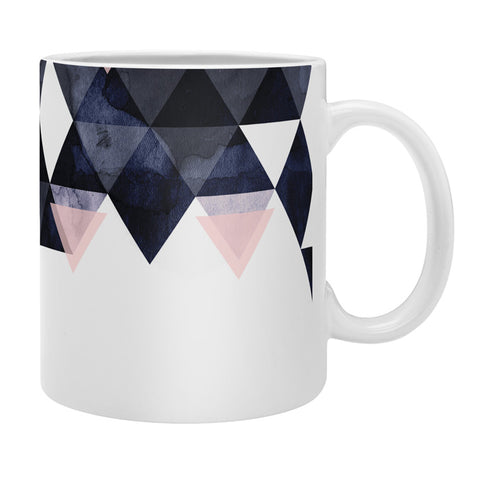 Emanuela Carratoni Blue Geometry Coffee Mug