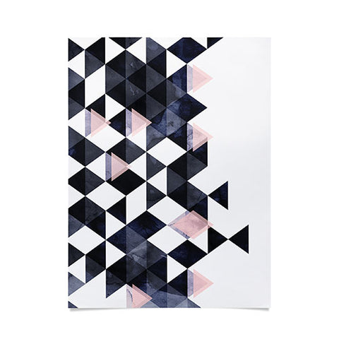 Emanuela Carratoni Blue Geometry Poster