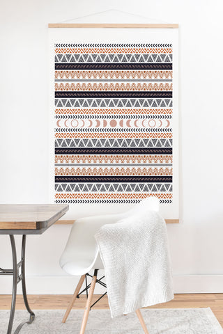 Emanuela Carratoni Boho Tribal Theme Art Print And Hanger