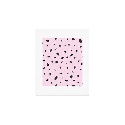 Emanuela Carratoni Bubble Pattern on Pink Art Print