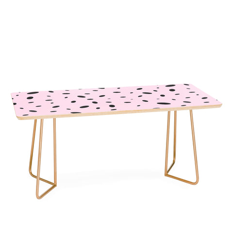 Emanuela Carratoni Bubble Pattern on Pink Coffee Table