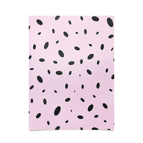 Emanuela Carratoni Bubble Pattern on Pink Poster