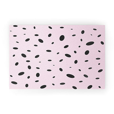 Emanuela Carratoni Bubble Pattern on Pink Welcome Mat