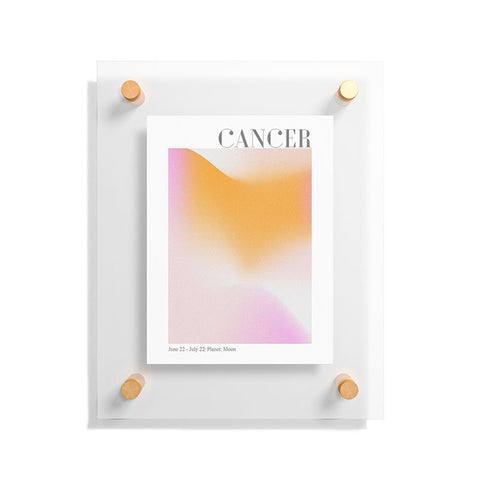 Emanuela Carratoni Cancer Zodiac Sign Gradient Floating Acrylic Print