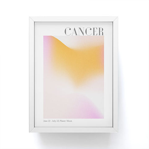 Emanuela Carratoni Cancer Zodiac Sign Gradient Framed Mini Art Print