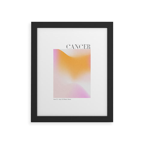 Emanuela Carratoni Cancer Zodiac Sign Gradient Framed Art Print