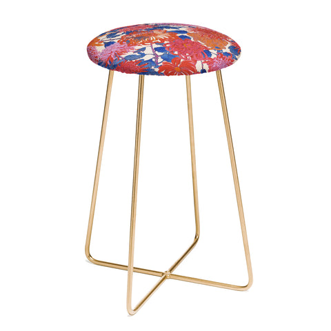 Emanuela Carratoni Chinese Moody Blooms Counter Stool