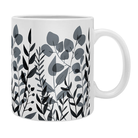 Emanuela Carratoni Classic Blue Leaves Coffee Mug