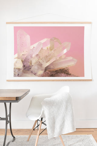 Emanuela Carratoni Crystals on Blush Art Print And Hanger