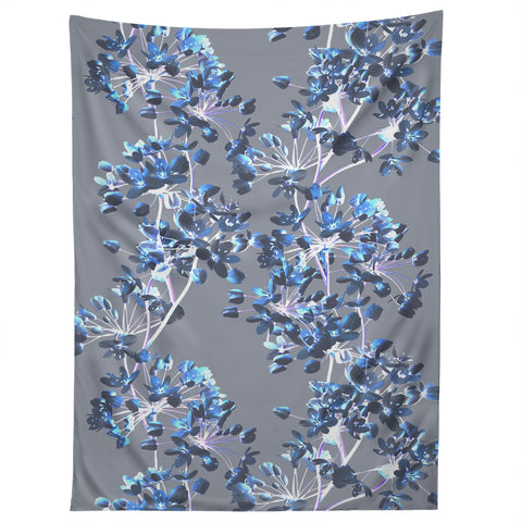 Emanuela Carratoni Delicate Floral Pattern in Blue Tapestry