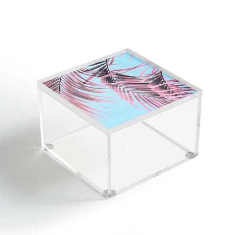Emanuela Carratoni Delicate Pink Palms Acrylic Box