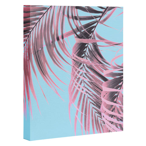 Emanuela Carratoni Delicate Pink Palms Art Canvas