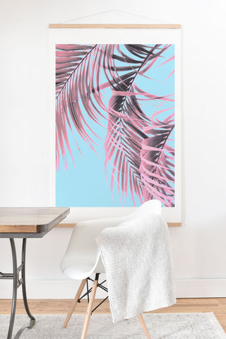 Emanuela Carratoni Delicate Pink Palms Art Print And Hanger