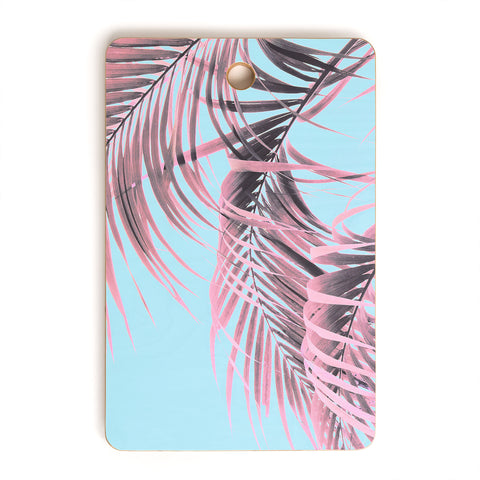 Emanuela Carratoni Delicate Pink Palms Cutting Board Rectangle