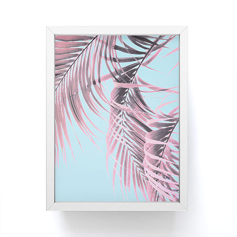 Emanuela Carratoni Delicate Pink Palms Framed Mini Art Print