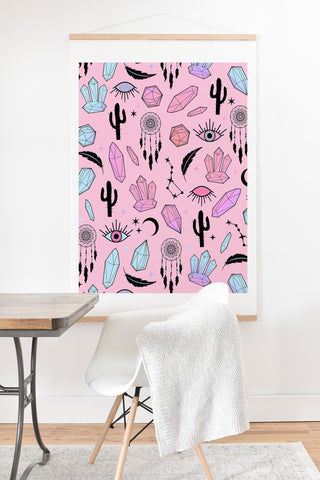 Emanuela Carratoni Desert Crystals Theme Art Print And Hanger
