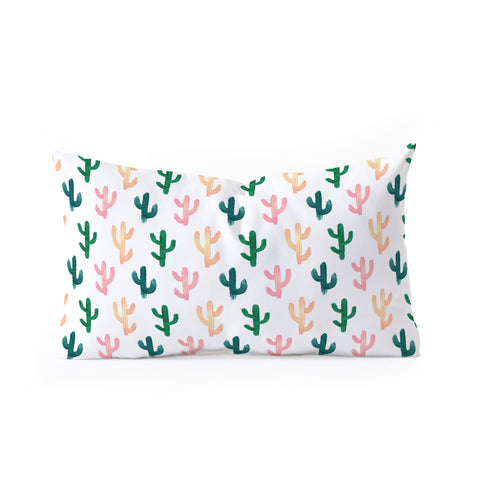 Emanuela Carratoni Desert Pattern Oblong Throw Pillow