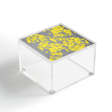 Emanuela Carratoni Flowers on Ultimate Gray Acrylic Box