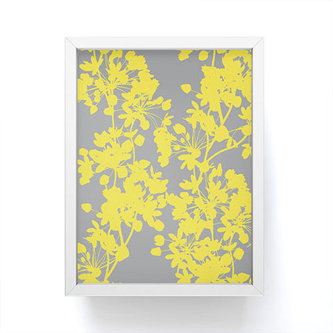 Emanuela Carratoni Flowers on Ultimate Gray Framed Mini Art Print
