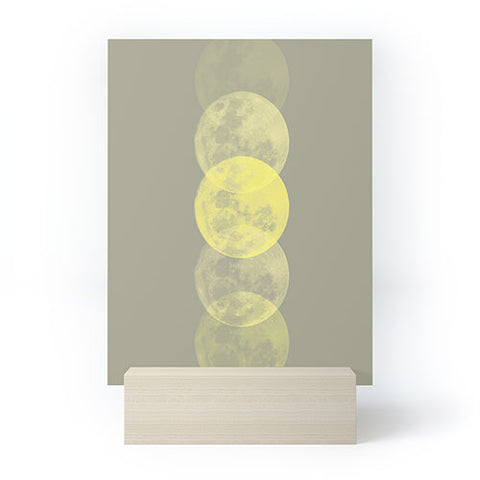 Emanuela Carratoni Gray and Illuminating Moon Mini Art Print