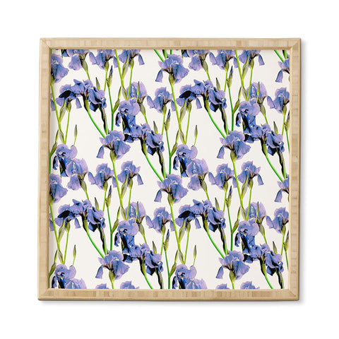 Emanuela Carratoni Iris Spring Pattern Framed Wall Art