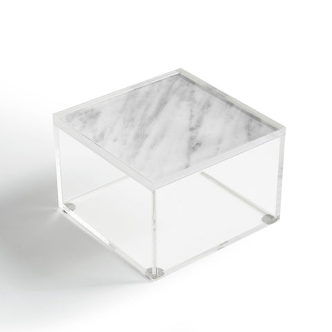 Emanuela Carratoni Italian Marble Carrara Acrylic Box