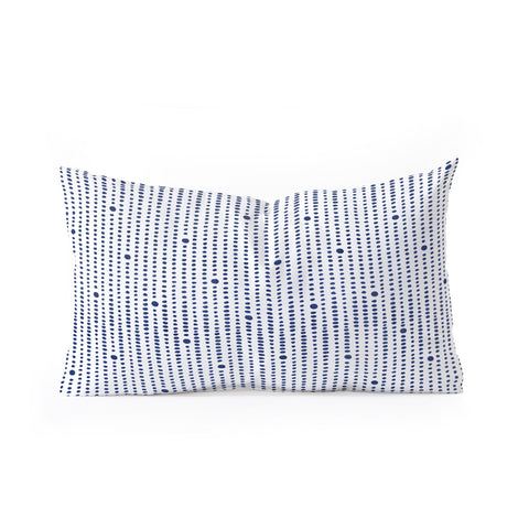 Emanuela Carratoni Japandi Style Oblong Throw Pillow