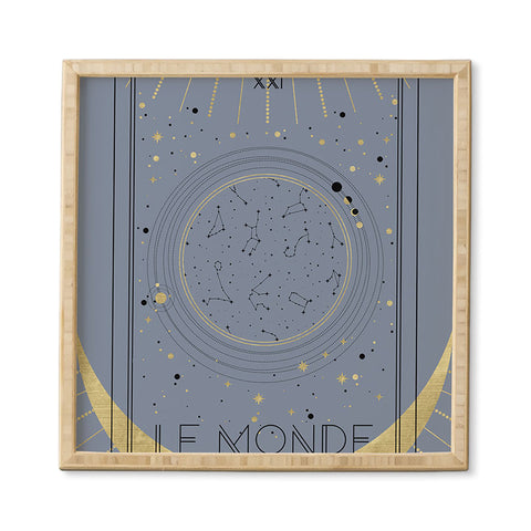 Emanuela Carratoni Le Monde or The World Tarot Framed Wall Art