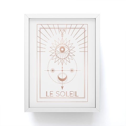 Emanuela Carratoni Le Soleil or The Sun White Framed Mini Art Print