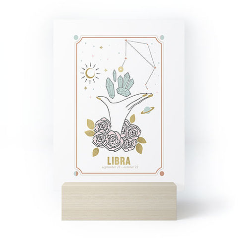 Emanuela Carratoni Libra Zodiac Sign Mini Art Print