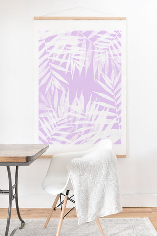 Emanuela Carratoni Lilac Tropicana Love Art Print And Hanger