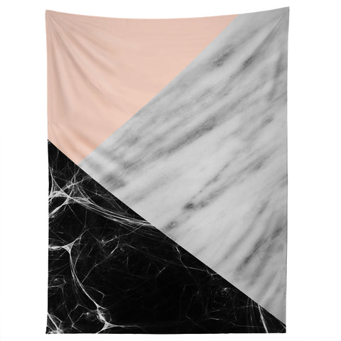 Emanuela Carratoni Marble Collage with Pink Tapestry