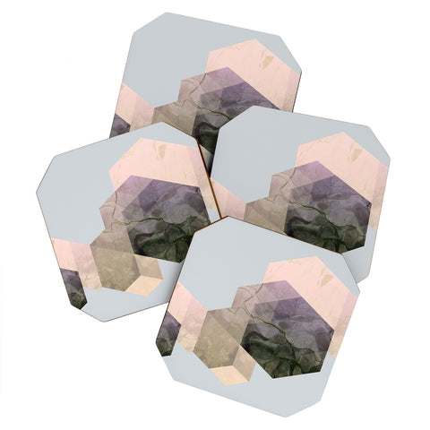 Emanuela Carratoni Marble Geometry Coaster Set