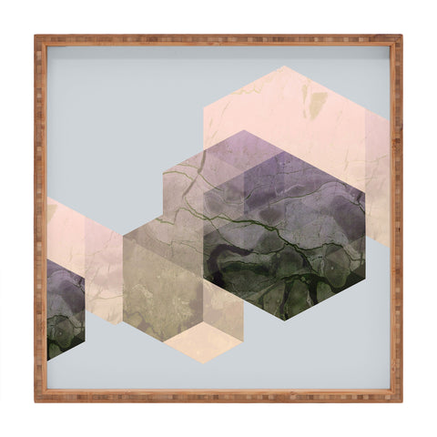 Emanuela Carratoni Marble Geometry Square Tray