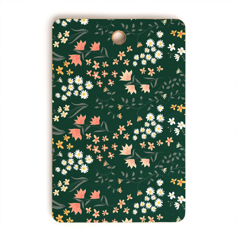 Emanuela Carratoni Meadow Flowers Theme Cutting Board Rectangle