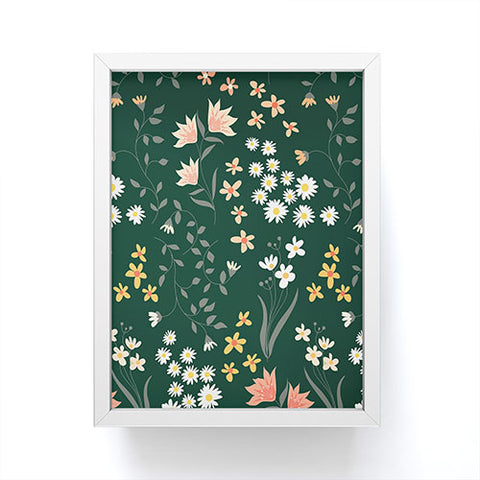 Emanuela Carratoni Meadow Flowers Theme Framed Mini Art Print
