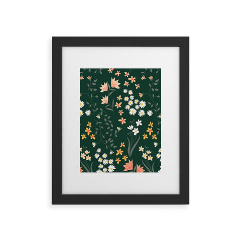 Emanuela Carratoni Meadow Flowers Theme Framed Art Print