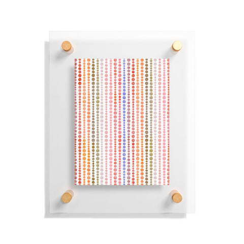 Emanuela Carratoni Modern Polka Dots Floating Acrylic Print