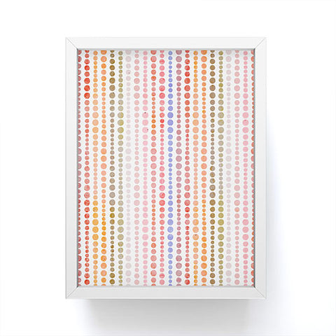 Emanuela Carratoni Modern Polka Dots Framed Mini Art Print