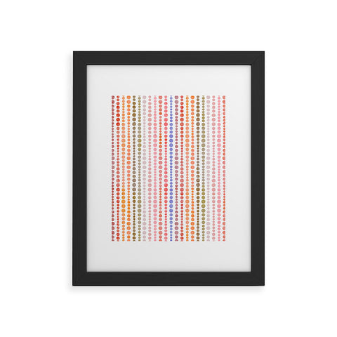 Emanuela Carratoni Modern Polka Dots Framed Art Print