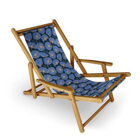 Emanuela Carratoni Moody Blue Garden Sling Chair