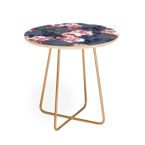 Emanuela Carratoni Moody Florals Round Side Table