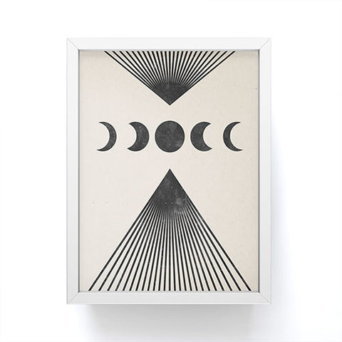 Emanuela Carratoni Moon Phases on Mountains Framed Mini Art Print