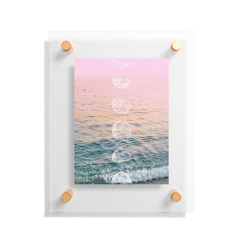 Emanuela Carratoni Moontime on the Beach Floating Acrylic Print
