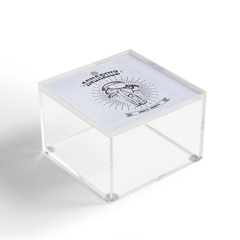 Emanuela Carratoni Mushrooms Zodiac Aquarius Acrylic Box