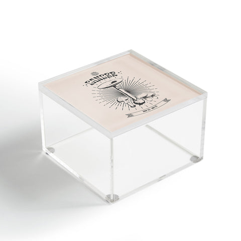 Emanuela Carratoni Mushrooms Zodiac Cancer Acrylic Box