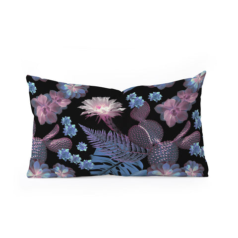 Emanuela Carratoni My Exotic Garden Oblong Throw Pillow