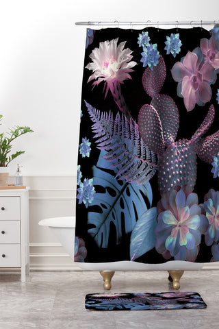 Emanuela Carratoni My Exotic Garden Shower Curtain And Mat